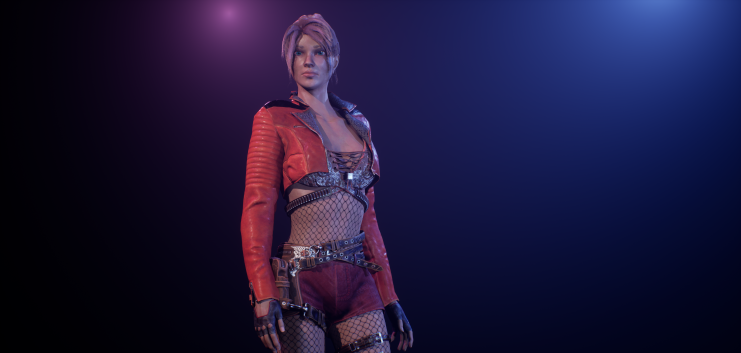 3D model of the female character