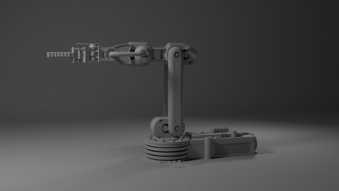 3D model of mechanical arm robot